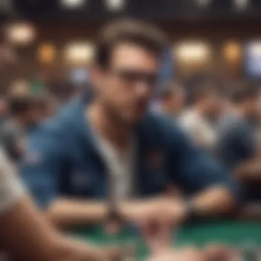 Intense focus of players during a WSOP match