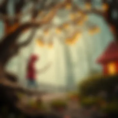 Connection Between Fairy Tales and Modern Gaming An illustrative comparison of classic fairy tales and modern gaming themes highlighting their interconnectedness.