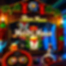 Colorful game interface showcasing the Heidi Bier Haus theme