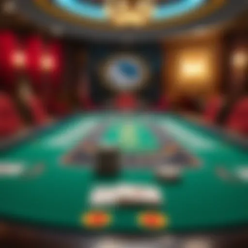 An overview of a High Card Flush table setup