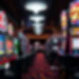 Elegant gaming area featuring diverse slot machines