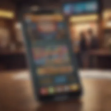 A smartphone displaying a lottery app interface