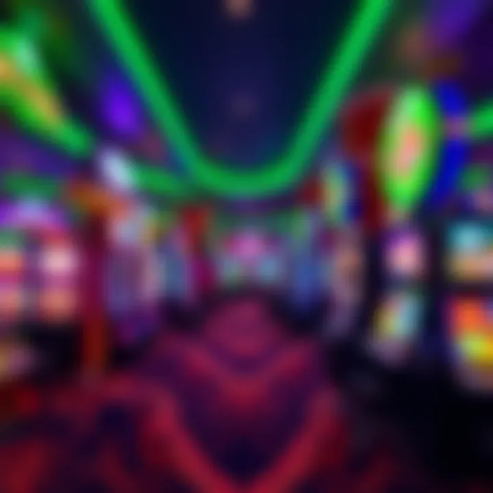 Vibrant Gaming Floor at Lucky Creek Casino Gaming floor inside Lucky Creek Casino