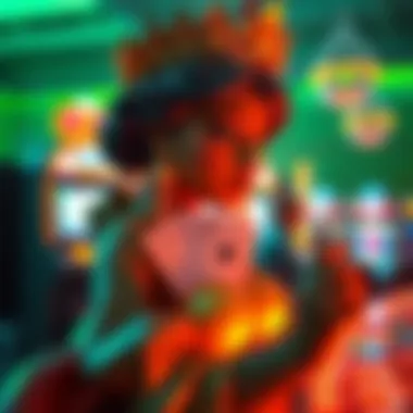 An artistic depiction of the cultural significance of slot gaming in society.