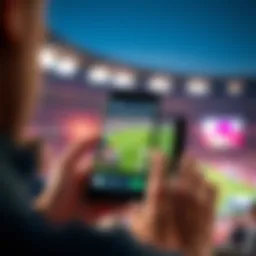 A smartphone displaying a sports betting app interface