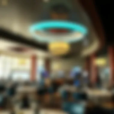 Dining area inside Mole Lake Casino highlighting culinary offerings