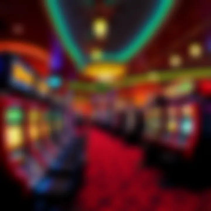 Gaming floor of Mole Lake Casino featuring various slot machines