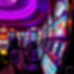 A vibrant display of various slot machines at Muckleshoot Casino