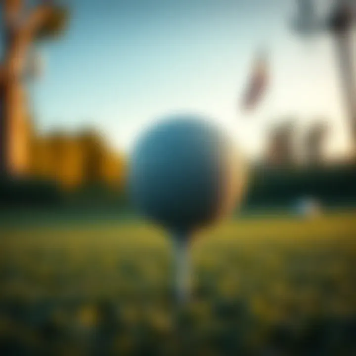 The Essence of Golf Betting Close-up of a golf ball on a tee