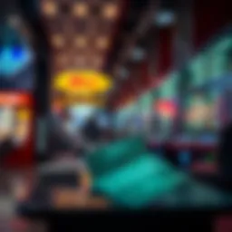 Conceptual representation of digital lottery transactions