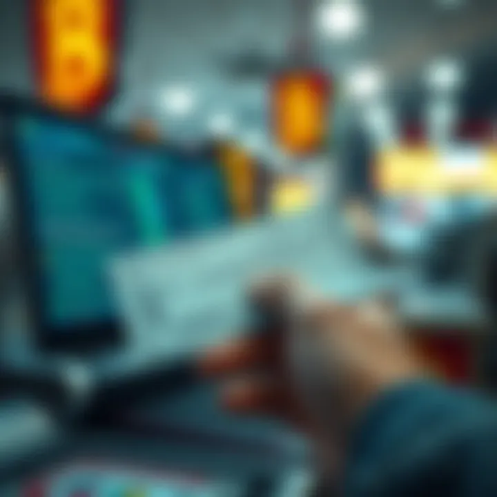 Virtual representation of lottery ticket purchase