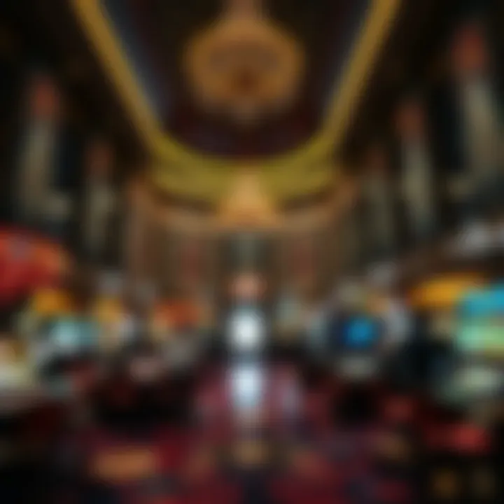 Interior of the Bellagio highlighting luxurious casino experience