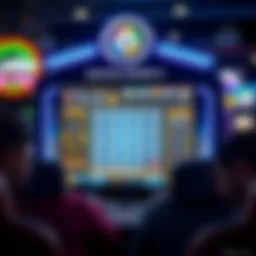 An engaging digital interface showcasing Super Lotto online gameplay