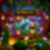 Red Riding Hood Slot Game Interface A captivating view of the Red Riding Hood slot game interface showcasing vibrant graphics and enchanting symbols.