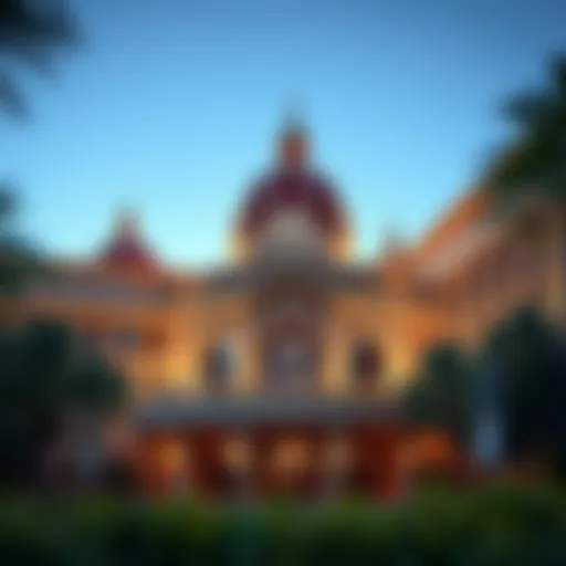 Exterior view of San Manuel Casino Resort showcasing its architectural beauty