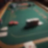 Strategic poker table layout