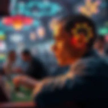 An illustration depicting psychological factors influencing betting decisions.