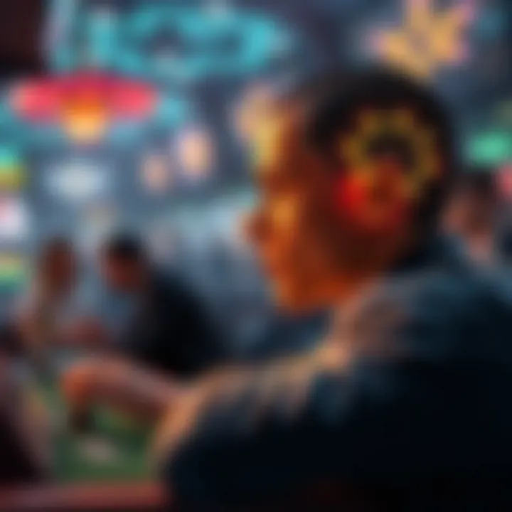 An illustration depicting psychological factors influencing betting decisions.