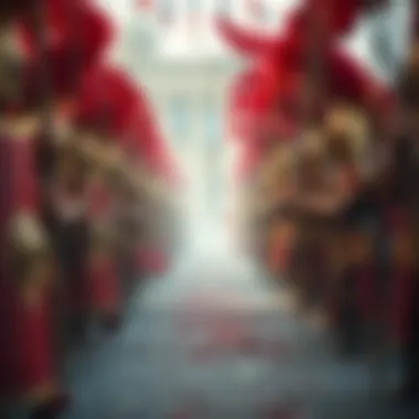 A military formation of Roman legions