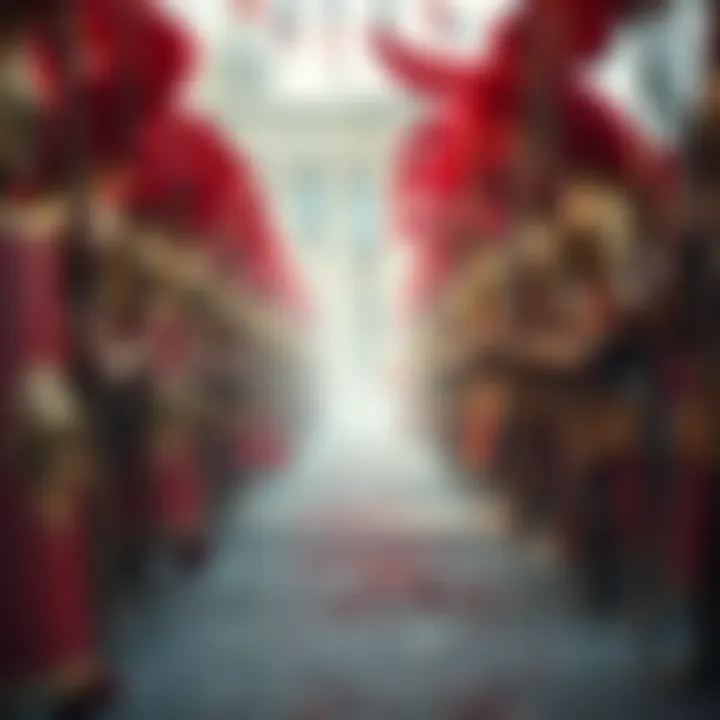 A military formation of Roman legions