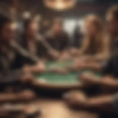 Modern poker tournament scene