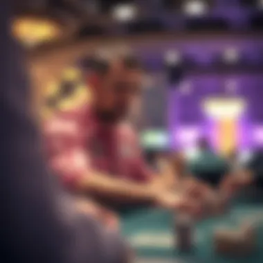 Jeff Gross at a poker tournament, showcasing skill