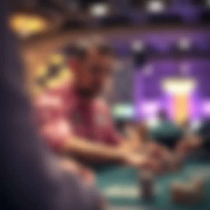 Jeff Gross at a poker tournament, showcasing skill