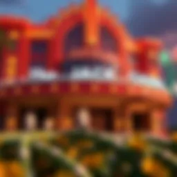 Exterior view of The Jack Casino Cleveland showcasing its vibrant architecture