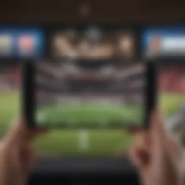 A close-up of a digital betting app on a smartphone with various sports options displayed.