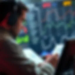 An analyst reviewing fighter statistics