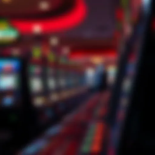 Casino slot machine in action