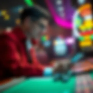 Player Strategy and Odds Analysis Strategic player analyzing odds