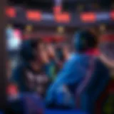 Esports betting scene with engaged fans