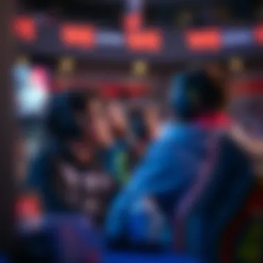 Esports betting scene with engaged fans