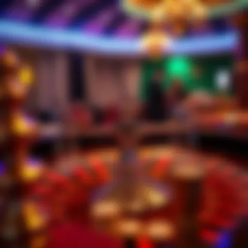 Illustration of various roulette betting options