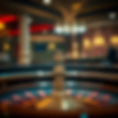 Visual representation of house edge in roulette