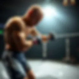A PFL fighter showcasing technique in the octagon