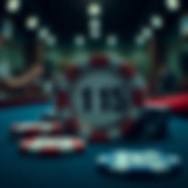 A visual representation of etiquette associated with using poker chip denomination stickers in a game setting.