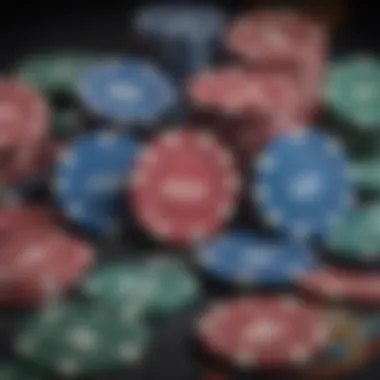 Diverse Poker Stars Chips A variety of Poker Stars chips showcasing different colors and denominations