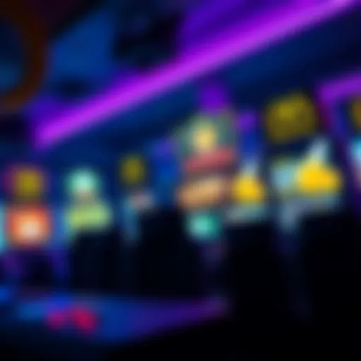 A vibrant depiction of online gaming platforms showcasing bonuses