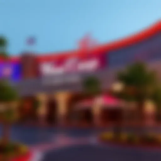 Exterior view of Wind Creek Casino Bethlehem showcasing its vibrant architecture