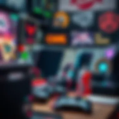 Cultural Aspects of Gaming A close-up of gaming culture artifacts and memorabilia