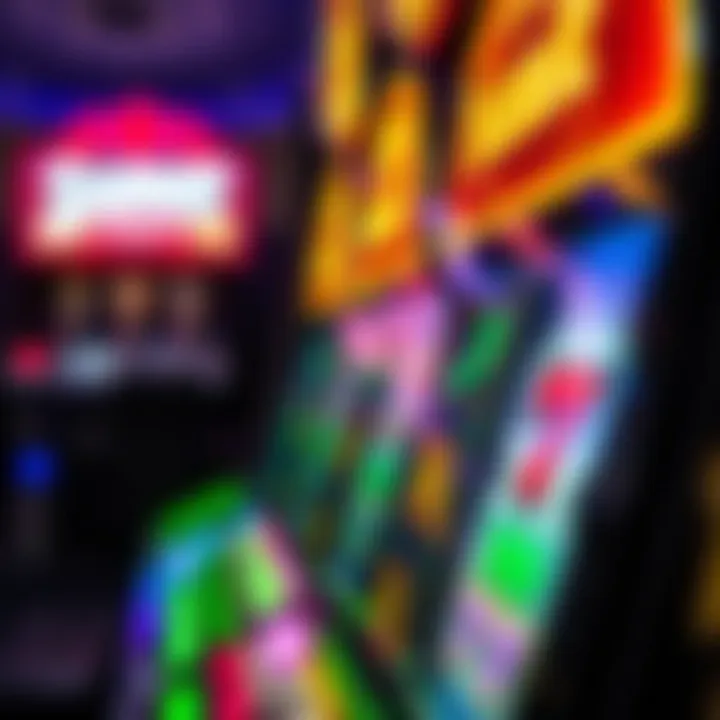 Visual Euphoria Close-up of a winning slot machine screen